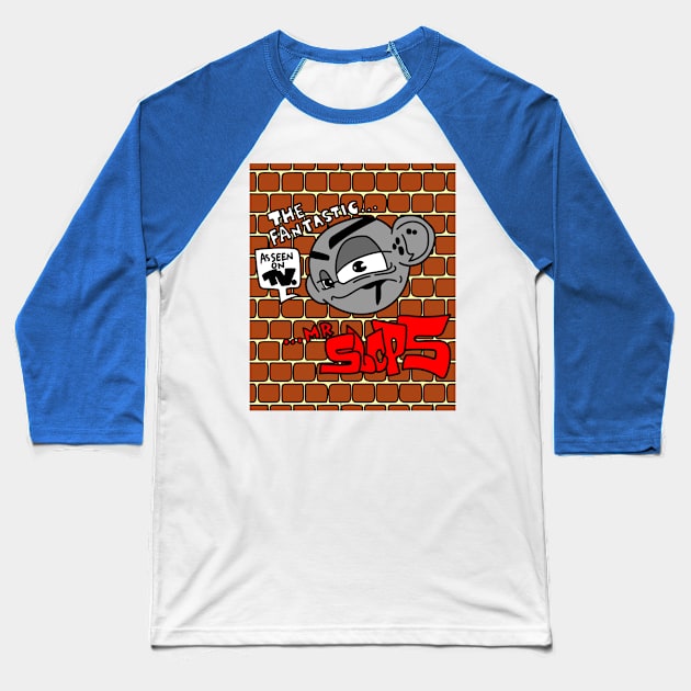 Graffiti Sprayer Spraying Art Baseball T-Shirt by flofin